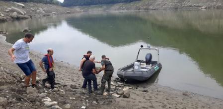 Traslado del capitel románico encontrado en el pantano
