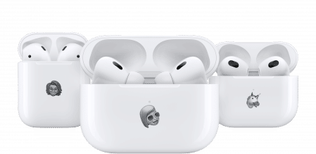 Si se compran a la Apple Store por internet, se pueden pedir grabados con emojis