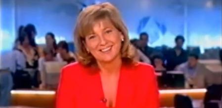 Olga Viza presentando los informativos