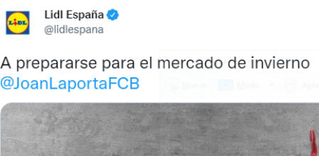 El tuit de Lidl