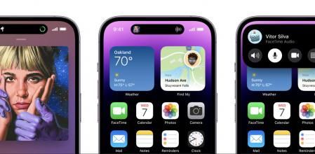 Diversas formas de Dynamic Island en los nuevos iPhone 14 Pro