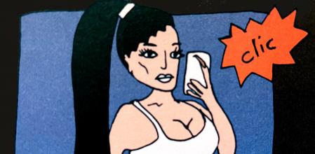 Kim Kardashian en una viñeta de 'La sala de los espejos'