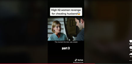 Fotograma de la película Gone Girl (Perdida) en una cuenta de TikTok