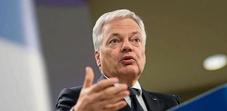 Brussels (Belgium), 28/09/2022.- European Commissioner for Justice Didier Reynders during a press conference on the Artificial intelligence and Revision of the product liability directives following EU commission weekly college meeting , in Brussels, Belgium, 28 September 2022. (Bélgica, Bruselas) EFE/EPA/OLIVIER HOSLET 778