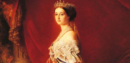 Eugenia de Montijo, emperatriz de los franceses, en un cuadro de Franz Xaver Winterhalter