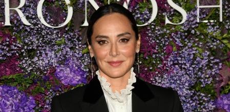 Tamara Falcó poses for the media at the Teatro Real where the 8th anniversary of the real estate developer 'Kronos Homes' is celebrated on September 27, 2022, in Madrid (Spain). Kronos Homes, the real estate developer of Kronos, on the occasion of the celebration of its 8th Anniversary presents 