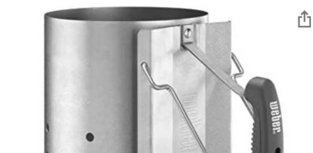 La chimenea para encender la barbacoa