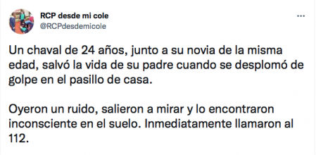 La aplaudida historia de cómo un joven salva a su padre tras un paro cardíaco: "Lo hicieron todo bien"