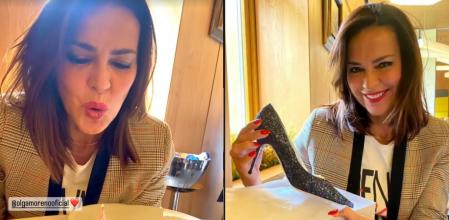 Olga Moreno celebró su cumpleaños con su nueva pareja, Agustín Etienne.