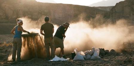 Los arqueólogos de la Universidad de Tel Aviv excavando la Colina de los Esclavos