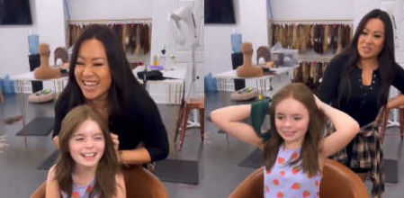 La reacción de una niña con alopecia al ponerse peluca que demuestra por qué hay que donar pelo