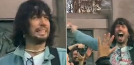 Mateo Sujatovich antes y después del cromo de Messi