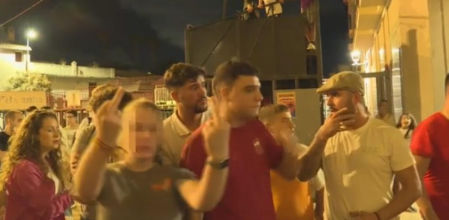 Momento de la agresión a las periodistas de A Punt