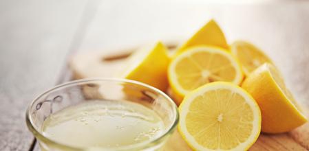 freshly squeezed lemon juice in small bowl