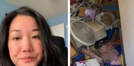 La casera muestra y explica lo que se encontró