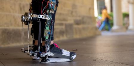 Imagen del exoesqueleto de tobillo portátil