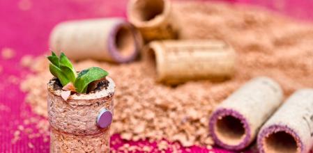 Building magnet cork planter for succulents