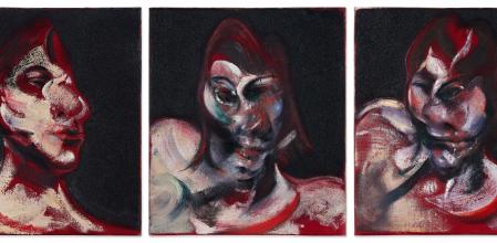 Francis Bacon, Three Studies for Portrait of Henrietta Moraes, 1963