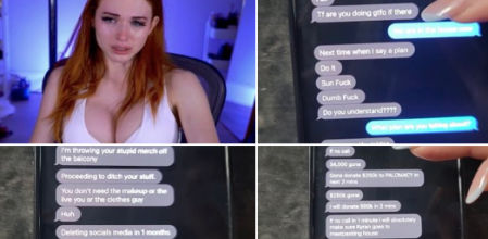 La 'streamer' compartió conversaciones privadas y aseguró que él se encarga de sus finanzas