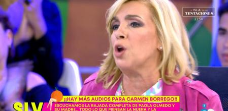 Carmen Borrego ha abandonado el plató tras las palabras de Matamoros