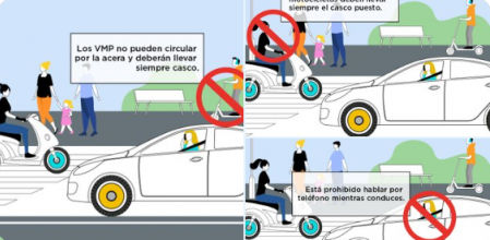 Esta es la ilustración publicada por la DGT con las respuestas al reto de conocimientos ofrecidas por el propio organismo y que no en todos los casos son correctas&nbsp;