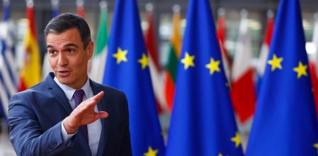 Pedro Sánchez durante la cumbre europea celebrada esta semana en Bruselas