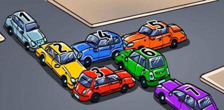 Acertijo visual: ¿Qué coche debes retirar para solucionar el atasco?