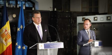 Visita oficial de l'Excm.Sr. Maroš Šefčovič,vicepresident de la Comissió Europea-Relacions Interinstitucionals.Foto:SFGA/CEsteve