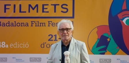 El actor Lluís Marco con la Venus de Honor