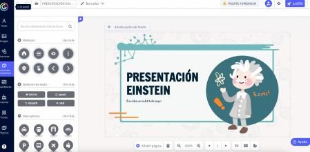 Genially es una plataforma de diseño similar a Canva, que permite crear presentaciones muy llamativas.