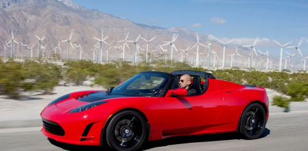 El Tesla Roadster de 2008 fue el primer modelo de la marca&nbsp;