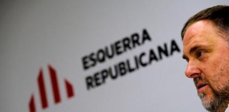 President of Republican Left Party (ERC) of Catalonia, Oriol Junqueras talks during an interview with Reuters at headquarters of ERC in Barcelona, Spain, October 25, 2022. REUTERS/Nacho Doce