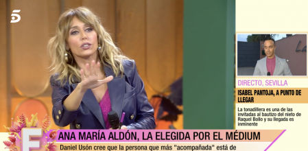 Una espectadora huye del plató de ‘Fiesta’ ante la intervención de un médium y Emma García interrumpe el programa