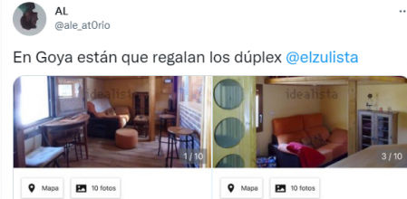 El usuario @ale_at0rio comparte el anuncio del ático