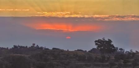 Amago de nubes Kelvin-Helmholtz en Mijas.