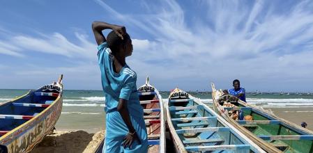 FOTO: XAVIER ALDEKOA. PLAYA DE KAYAR EN SENEGAL DESDE DONDE SALE PARTE DE LOS MIGRANTES QUE ACABAN EN LAS ISLAS CANARIAS