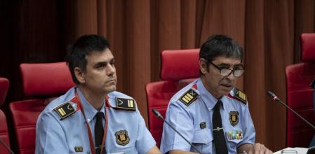 El mayor Josep Lluís Trapero y el intendente Marc Tortellà, jefe y subjefe de la DAS de Mossos
