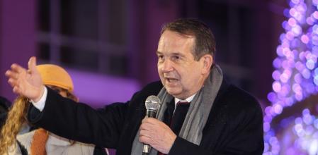 Abel Caballero, en el endendido de luces de Navidad de 2021