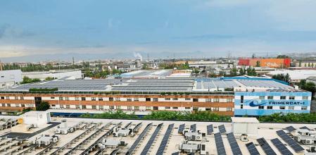 Presentación del proyecto REPower Mercabarna-Energía que presenta la instalación de placas solares en las instalaciones de Mercabarna