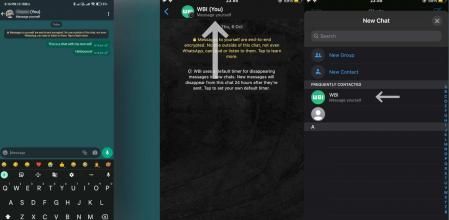 Tu contacto aparecerá el primero de la lista