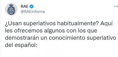 El tuit viral de la RAE