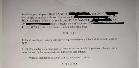 Una pareja firma un acuerdo “legal” para establecer normas durante el Mundial de Qatar