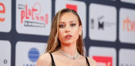 Actress Ester Expósito at photocall for Platino awards 2021 in Madrid on Sunday, 03 October 2021.