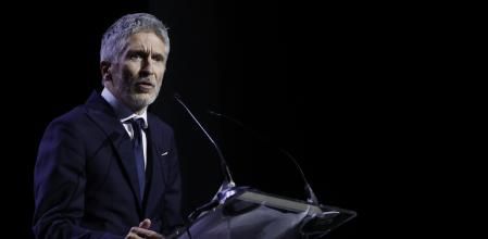 El ministro del Interior, Fernando Grande-Marlaska, durante el acto conmemorativo por el trigésimo aniversario de la Oficina de Asilo y Refugio