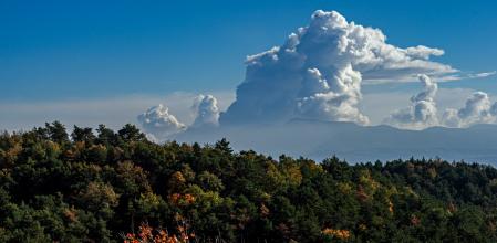 Espectacular nube en el Montseny.
