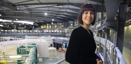 Diana Morant, el pasado viernes durante su visita al sincrotrón Alba