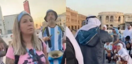 El momento de uno de los troleos