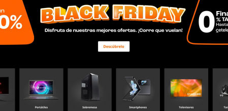 Campaña Black Friday de Pc Componentes.