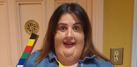 Miren Ibarguren se ha puesto un 'fatsuit' para interpretar a su personaje en la serie