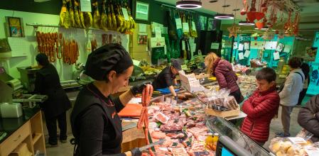 Una de las carnicerías de Antoni Gálvez en Castellar del Vallès